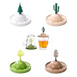 [Uso amplio]: Se puede usar como un portavasos de drenaje o como una tapa de taza. Se puede usar con un doble propósito para coordinar las necesidades de la vida diaria, de modo que la encimera esté protegida de la humedad y también pueda proteger el contenido de la taza.