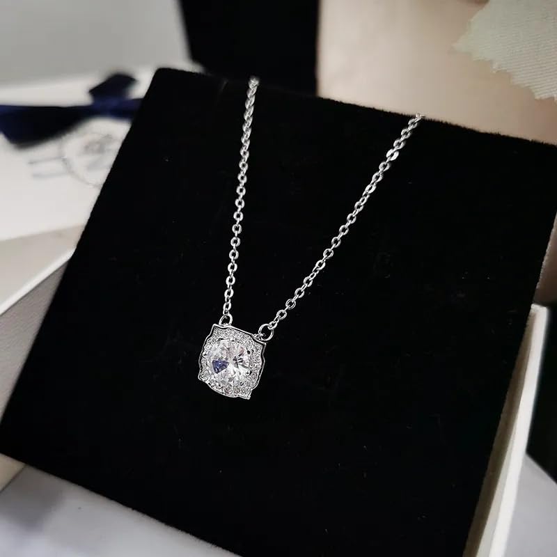 Collier flocon de neige argent 925 ajustable pendentif zircon