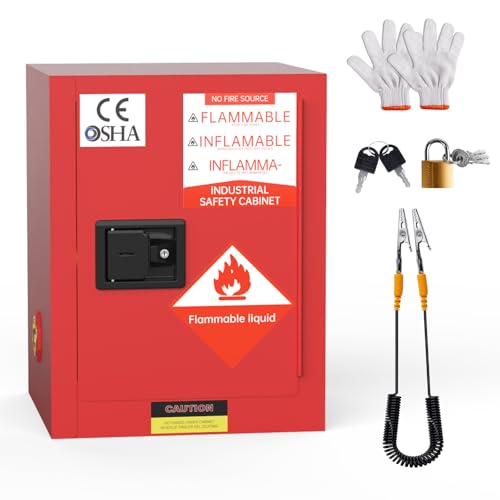 Galvanized Steel Flammable Storage Cabinet 12 Gallon