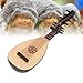 Chinese Lute Simulation Pipa Chinese Guitar Model Unique Small Decor Miniature Ornament Mini Lute Pipa Model Musical Instrument Wooden Photo Prop