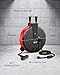 DEWENWILS 30 Ft Retractable Extension Cord Reel, Ceiling or Wall Mount 16/3 Gauge SJTW Power Cord with 3 Electrical Outlets Pigtail for Garage and Shop, 10 Amp Circuit Breaker, Metal Plate, UL Listed