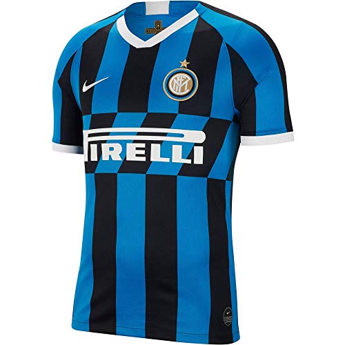 Nike Inter M Nk BRT Stad JSY SS Hm Short Sleeve Top, Hombre, Blue Spark/White, S