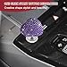 Rebvugr Bling Car One-Touch Start Button, Push Start Button Cover, Heart-Shaped One Touch Engine lgnition Switch Knob Sticker, Auto Decorative Ignition Rocker Lever for Most Cars (Purple #1)