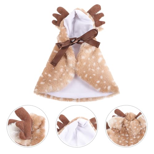 Disfraz para perros con capa de reno Toyvian miniatura 6