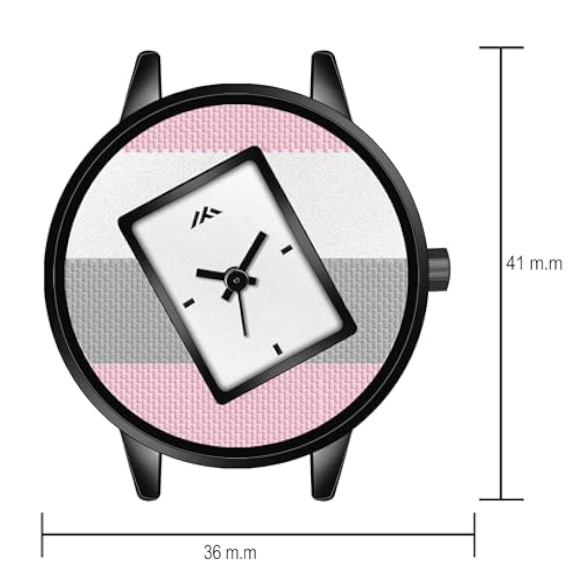 Women's Multi Color Round Unique Design Dial Leather Belt Watch
