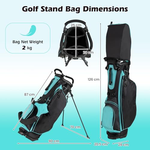 GYMAX Golf Clubs for Men Women, 12PCS Right Handed Complete Golf Set - 3 Woods (#1#3#5), 5 Irons (#5#6#7#8#9), Sand/Pitching Wedge, Putter, 3 Head Covers, Rain Hood & Stand Bag - Image 5