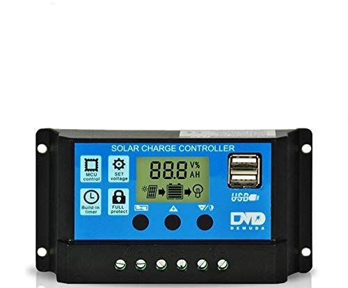 3NH® 1Pcs 30A Universal Usb 5V Charging Lcd Display Solar Panel Controller-picture-27