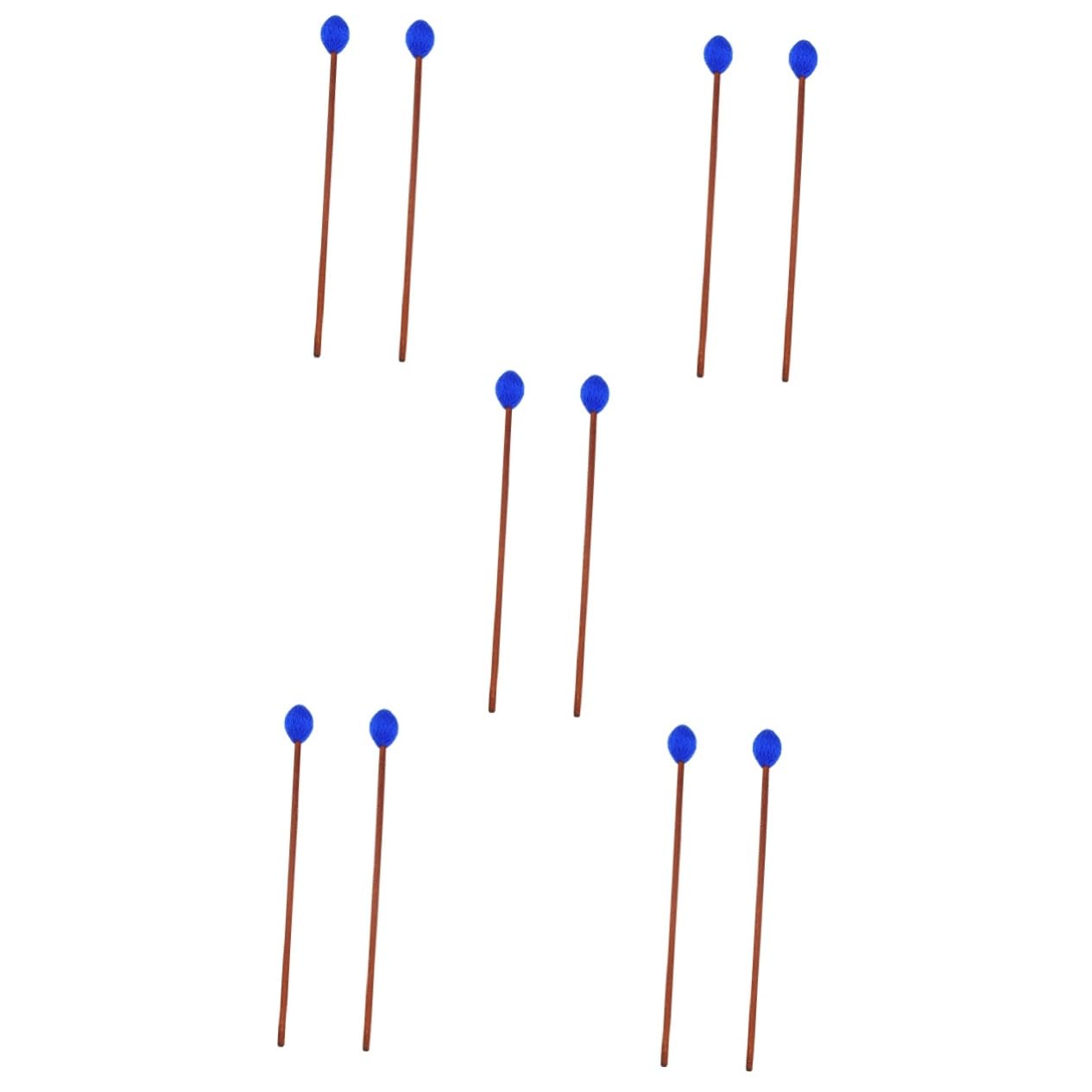 VICASKY 10piezas Mallets De Percusión Para Marimba y De Lengua De Mango De Accesorios Para Instrumentos De Percusión Color Aleatorio