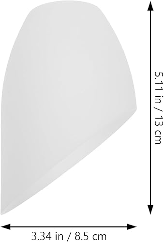 Miniatura 8 de VANZACK Pantalla de herradura, pantalla de plástico de repuesto para lámpara blanca, cubierta de luz para lámpara de pie, luz de dormitorio, 4 piezas