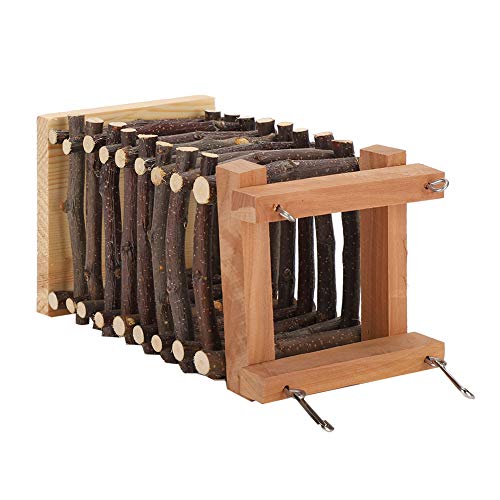 Madeira Hay Rack Rabbit Hay Feeder Rack Small Animals Hay Food Feeder Rack para Coelho de Animais de
