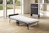 JAY-BE Lit pliant pliant RE80 avec matelas et housse de rangement, simple