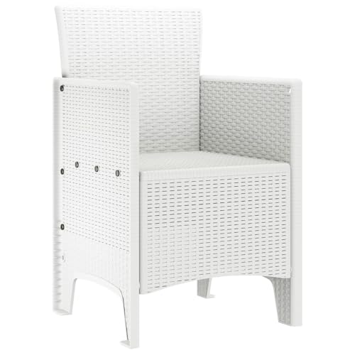 vidaXL Chaise de jardin Ensemble de 4 Poly rotin - vue 6