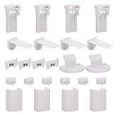 4er Set Ersatzteile Klemmträger Ancable Klemmfix Halterung Klemmträger Plissees Montage Ohne Bohren Geeignet Für Plissees Mit Vier Zugbändern, Blumenmotiv Ranke, Ausbrenner