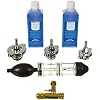 RELD Professional Head Gasket Tester Combustion Leak Test Kit Detector CO2 with Box and 17oz CO2 Reaction Liquid