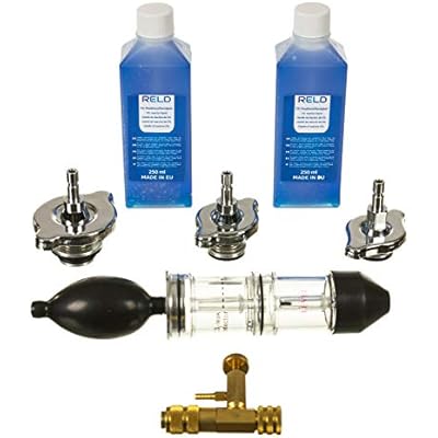 RELD Professional Head Gasket Tester Combustion Leak Test Kit Detector CO2 with Box and 17oz CO2 Reaction Liquid