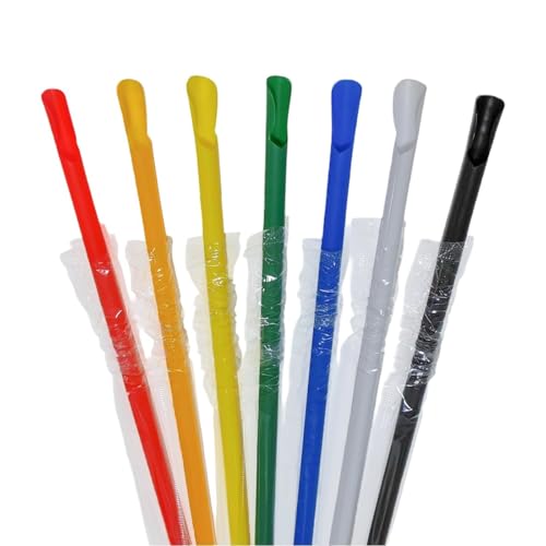 Pitillos plásticos desechables multicolor 100 unidades miniatura 1