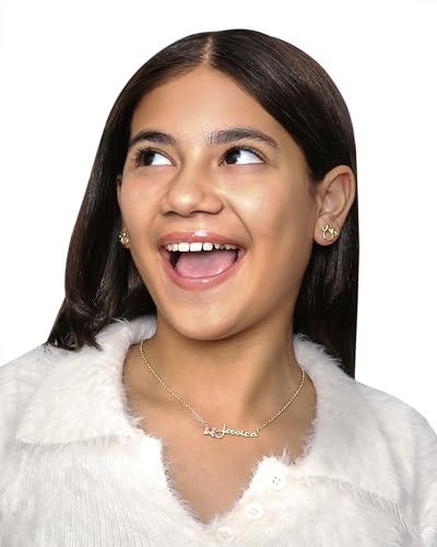 Disney Minnie Mouse Stud Earrings for Women Official License, 18k Gold Flash-Plated Minnie Mouse Earrings3