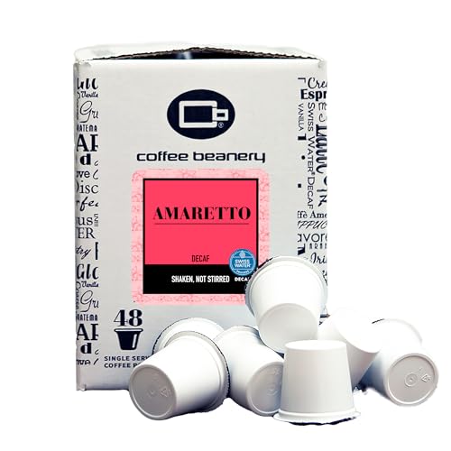 Amaretto Decaf Coffee Pods by Coffee Beanery | 48ct Bulk