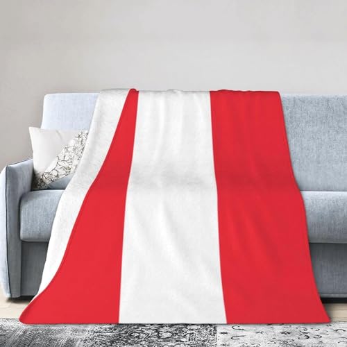 Kuscheldecke Flauschig österreich-Flagge 3D Decke 180x200 Muster Wohndecke österreich Weich & Warme Flanell Fleecedecke für Sofadecke Couchdecke Tagesdecke 193m