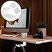 SEWACC Wall Mounted Headphone Holder Shaped Gaming Headset Stand for Desk Stylish Adhesive Headphone Hook Space Efficient Rack for All Headphones White