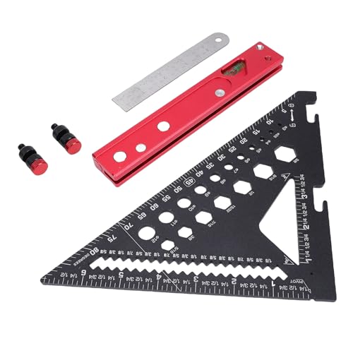 Escuadra portátil de aleación de aluminio para carpintería miniatura 1