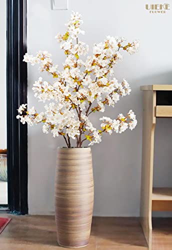 Uieke Silk Cherry Blossom Branches, 39.3in Artificial Cherry Blossom Tree Stems - Image 3