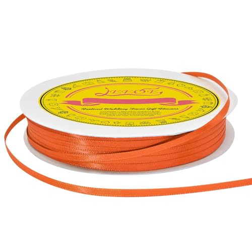 Image of Double Face Torrid Satin Thin Ribbon 1 /8 inch X 100 Yards Polyester Torrid Ribbon for Gift Wrapping Very Suitable for Weddings Party Hair Bow Invitation Decorations and More