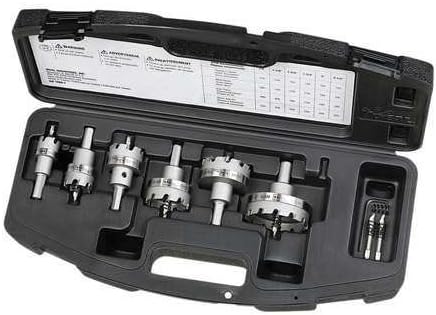 Masters Electrician's Hole Cutter Kit, Carbide, Wood, Metal, Plastic