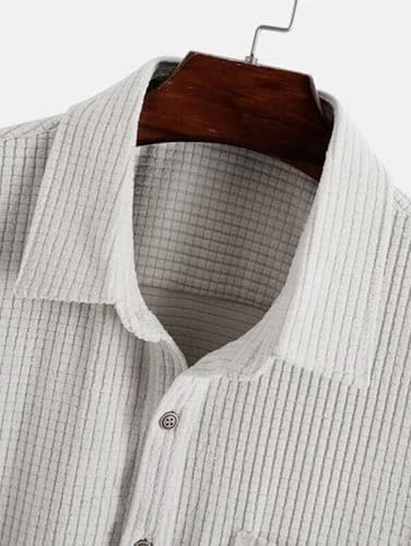 Image of ColorChakra Mens Waffle Knit Polo Tshirt Collar Knitted Shirt for Men M to 3XL