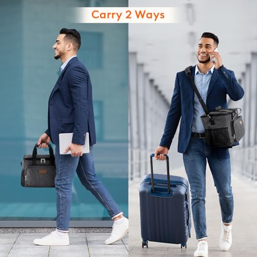 Lifewit Large Lunch Bag, Insulated Lunch Box, Soft Cooler Cooling Tote for Adult Men Women, Dark Gray 24-Can (15L) by Lifewit - Used condition - Image 7