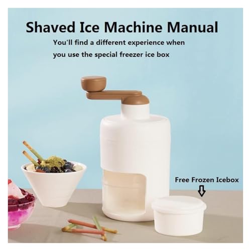 Máquina manual portátil para cortar hielo y hacer nieve miniatura 4