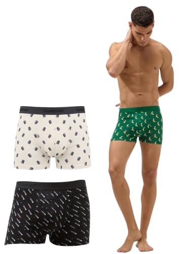 Image of Bummer Men's Premium Cotton Underwear | Fine Combed Cotton with Elastane for Stretch | Ultra Breathable Innerwear | Soft Fabric & No-Roll Waistband | Printed Trunks & Inner Combo for Men