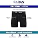 Gildan Men's Underwear Cotton Stretch Boxer Briefs, Multipack, Black/Charcoal Sky (8-pack, Regular Leg), XX-Large