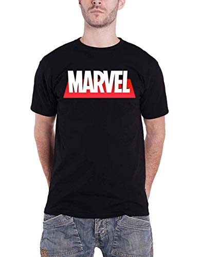 Image of Marvel Comics T Shirt Out The Box Logo Official Mens Black L