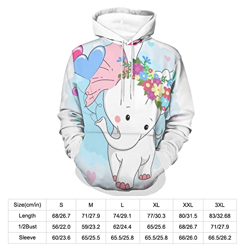 Sweats à capuche manche longue éléphant style original - 2
