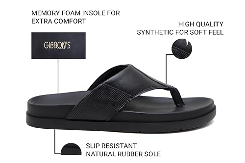 Image of GIBBON'S Series Men's Leather Sandals|Ethnic, Formal, Office Slipper for Man