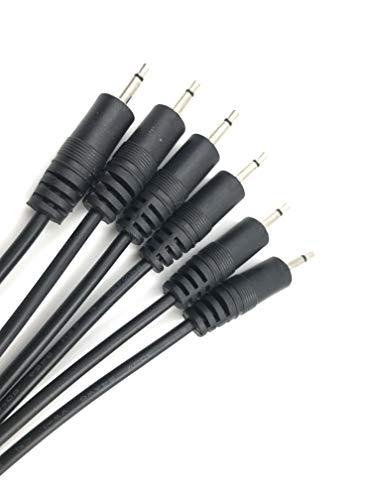 Conector jack 2.5mm macho mono de 2 polos con cable desnudo abierto para reparación de audio TS 3