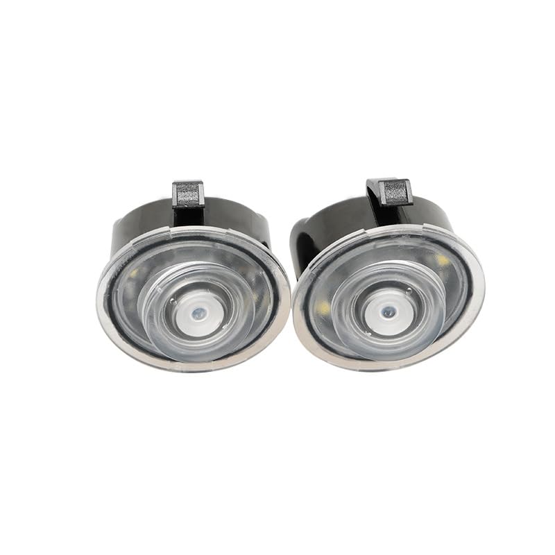 AutoQi LED Willkommenslicht für Ford Foucs MK4 Mondeo MK5 Kuga MK3 Ecosport Galaxy Umfeldbeleuchtung Logo Laser Projektor 2 Stk (Weiß + FD)