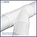NDS 4P08C X Hub PVC S&D 45° Wye, 4 in, 1 Count (Pack of 1), White