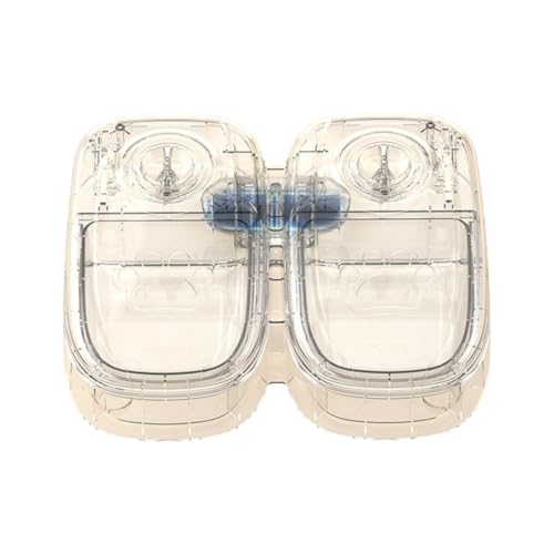 Distributeur d'eau double gamelle plastique blanc pour le salon - 5