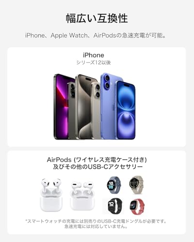 undefined 【Amazon.co.jp限定】Belkin Qi2 25W Ultra Charge ワイヤレス充電器 2-in-1 スクエアモデル Qi2公式認証/MagSafe対応 急速充電 iPhone 16/15/14/13/12対応 スタンバイモード対応 折りたたみ可能 持ち運びにも最適 ホワイト WIZ038dqWH ※Amazon.co.jp限定 壁紙ダウンロード付き の商品画像 13