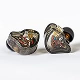 CCZ melodia douszne słuchawki Hifi 1DD 1BA hybrydowa izolacja szumów w uchu przewodowe słuchawki, lekka, głęboki bas, opatentowana konstrukcja nauszników z 4 rdzeniami 4N OFC 2-pinowym zestawem słuchawkowym kablowym (z mikrofonem, przezroczysty)