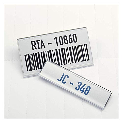 Etichette perforate 100 x 105 mm – per porta etichette 100 x 107 mm – da stampare su fogli DIN A4 (100 fogli da 4 etichette = 400 etichette 100 x 105 mm)