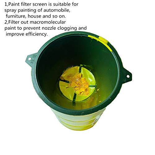 KANGHUANG 190 Micron Reusable Industrial Nylon Mesh Paint Filter Strainer Funnel Filter Paint/Gutter Oil and Food Residue High Efficient & Durable (10CM-diameter-10Pcs) - Thumbnail 4