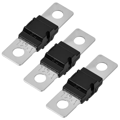 xianynow Fusibles Automobiles Jumbo 125A, 3 Pièces, 32V, Noir, Plastique, Montage Trou Traversant