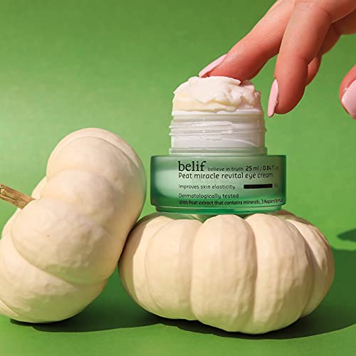 Belif Peat Revital Eye Cream | Antioxidant Rich Peat Extract Eye Cream For Firming & Elasticity | Finnish Herbal Peat Water For Moisturizing & Hydrating Skincare | Velvety Eye Cream | 0.84 Fl Oz #TOP4