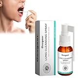 Vxgefhputw Herbal Lung Cleansing Breath Spray-Lung Detox for Smokers,Mullein Leaf Extract Mucus Relief for Lungs,Lung Detox and Lung Cleanse,Respiratory Support(1 PCS)