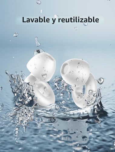 Miniatura 5 de Neutypechic Tapones Para Dormir De Silicona Reutilizables, Protección Auditiva, Tapones Para Dormir Para Viajar, Trabajar, Dormir Y Conciertos, Con 8 Puntas En Xs S M L Blanco, Talla Única