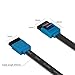 BENFEI SATA Cable III, SATA Cable III 6Gbps Straight HDD SDD Data Cable with Locking Latch 18 Inch Compatible for SATA HDD, SSD, CD Driver, CD Writer - Blue