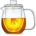 Szklany dzban dzbanka szklany czajniczek z wymiennym infuzją pełny kwiat i luźny liść czajniczek zestaw szklany dzbanka dzbanka jug filiżanka herbaty (Color : 1200ml)